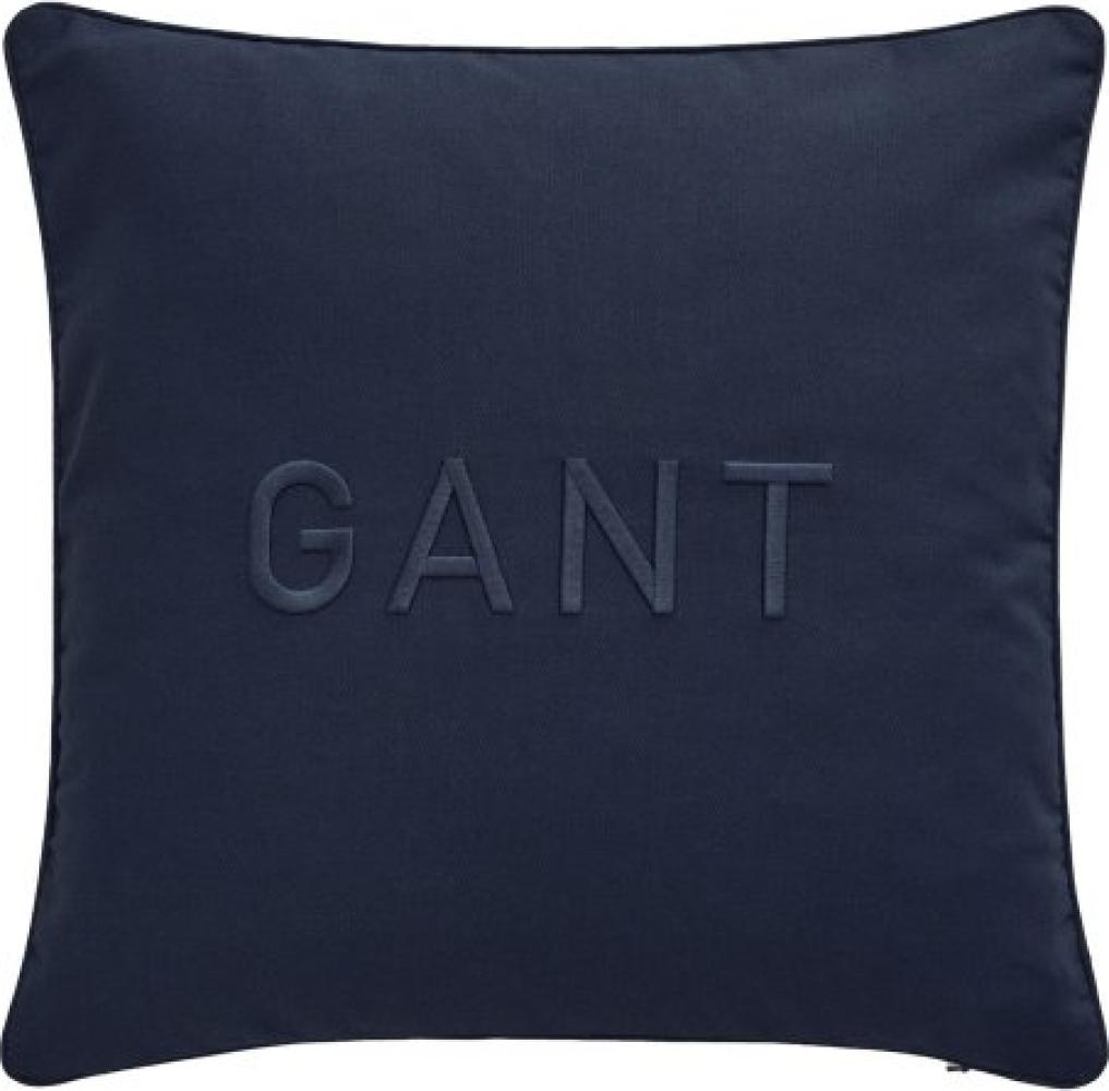 Gant Home Kissenhülle Baumwolle Gant Logo Evening Blue (50x50cm) 853102401-433-50x50 Bild 1