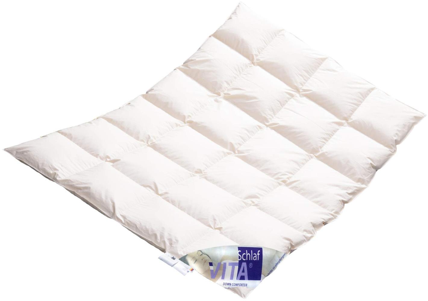 Vitaschlaf® W6- WILDENTE MEGA WARM Daunendecke Premium Daunenbett Made in Germany Since 1947 Größe (135x200cm) Bild 1