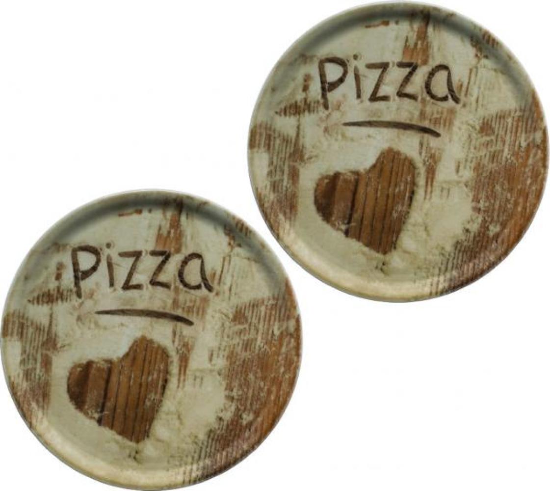 Pizzateller Porzellan Flour 33cm - 2er Set - Hearts Bild 1