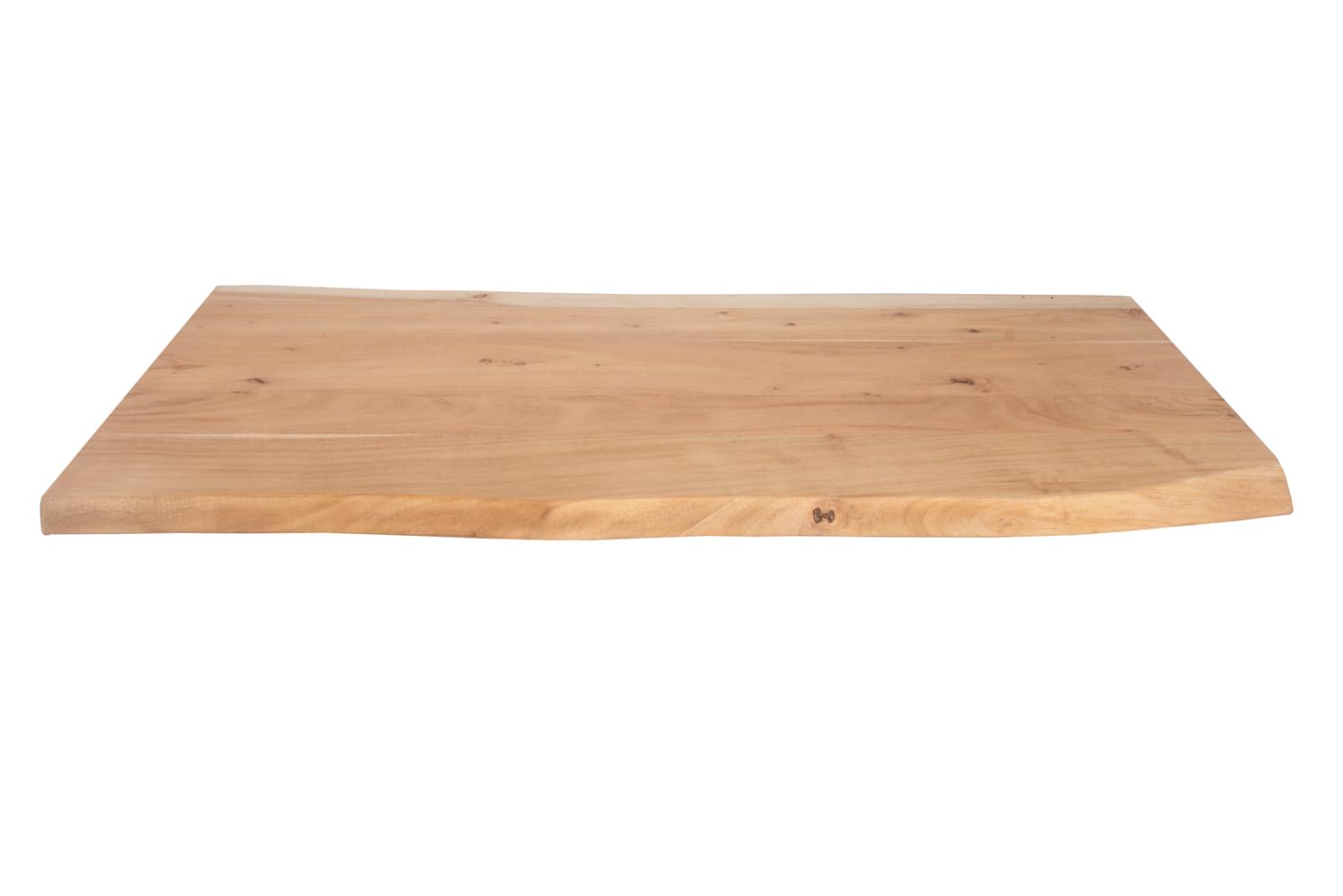 Tischplatte Baumkante Akazie Natur 100 x 60 cm CURT 76574629 Bild 1
