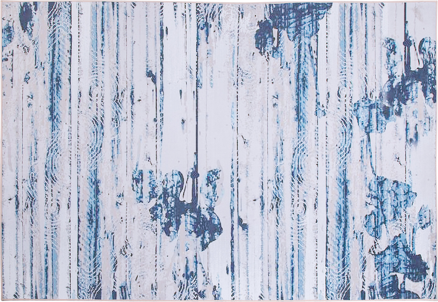 Teppich blau 140 x 200 cm Kurzflor BURDUR Bild 1