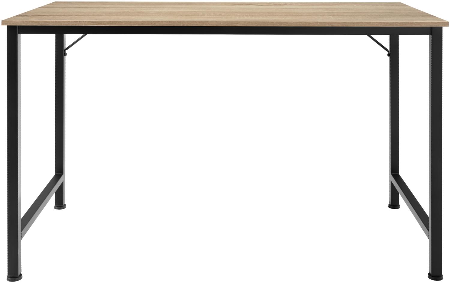 Schreibtisch Jenkins - Industrial Holz hell, Eiche Sonoma, 120 cm Bild 1