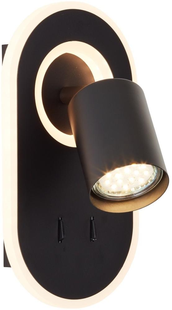 Brilliant Leuchten G99556-06 LED Wandspot Kimon schwarz GU10 Bild 1