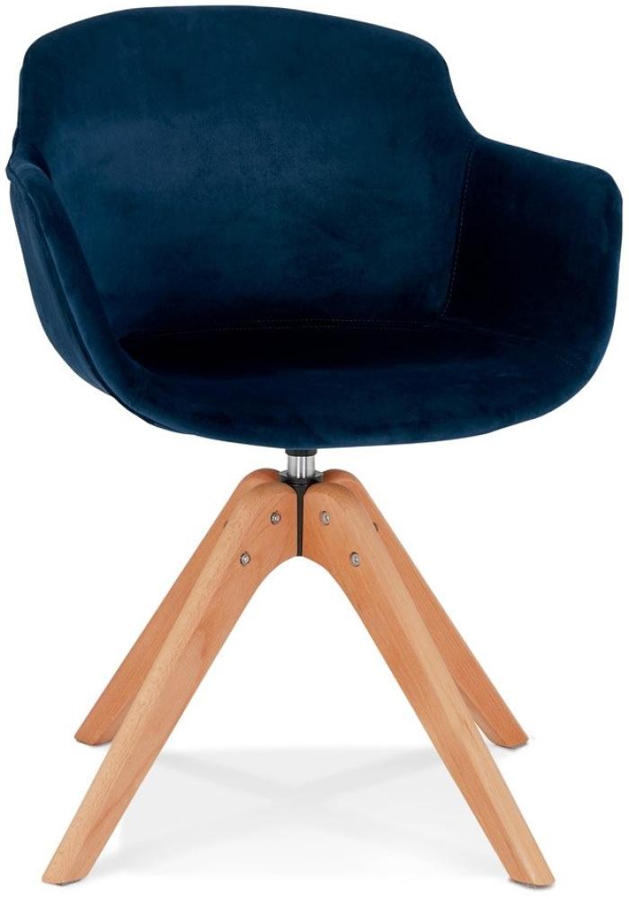 Kokoon Design Sessel Marnie Holz Blau Bild 1