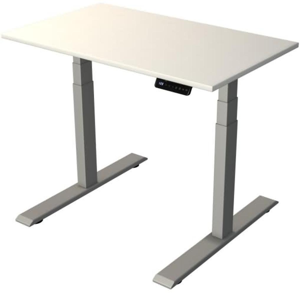 Kerkmann Steh-/Sitztisch Move 2 elektrisch Fuß silber 100x60x63-127cm Bild 1