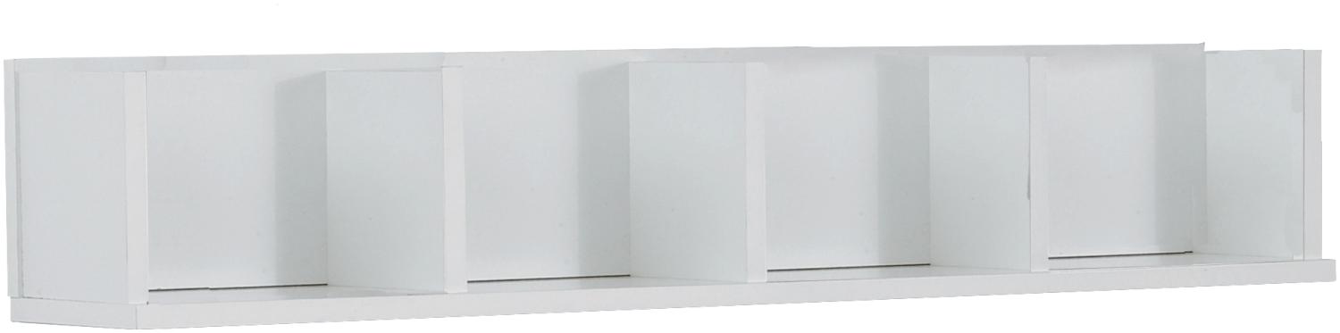 FMD Möbel - POINT 4 - Wandregal - melaminharzbeschichtete Spanplatte - weiß - 92 x 16,5 x 17cm Bild 1