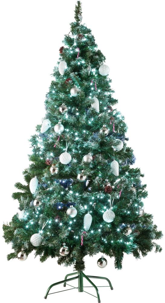 Künstlicher Weihnachtsbaum - 180 cm, 705 Spitzen und Zapfen grün Bild 1