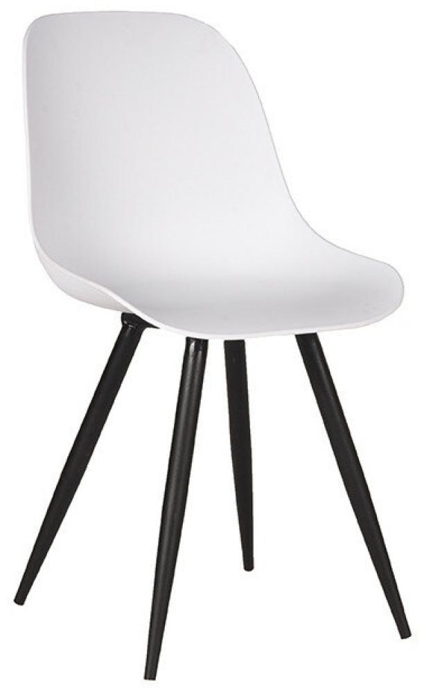 Stuhl Monza - Weiß / Schwarz - Kunststoff / Metall - Outdoor geeignet - von Label51 Bild 1