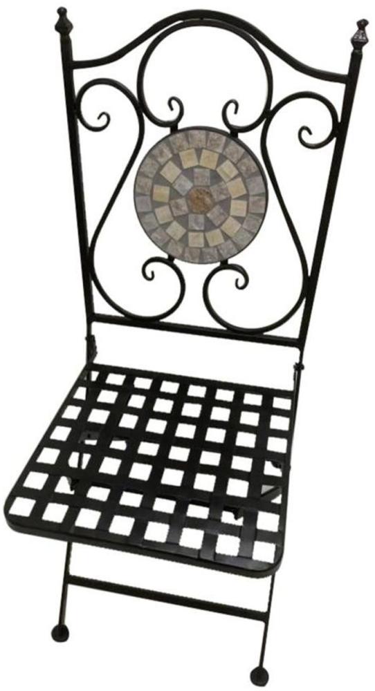 Mosaikstuhl Roma Eisen Outdoor Sessel Hochlehner Garten Terrassen Sitzen Stühle Bild 1