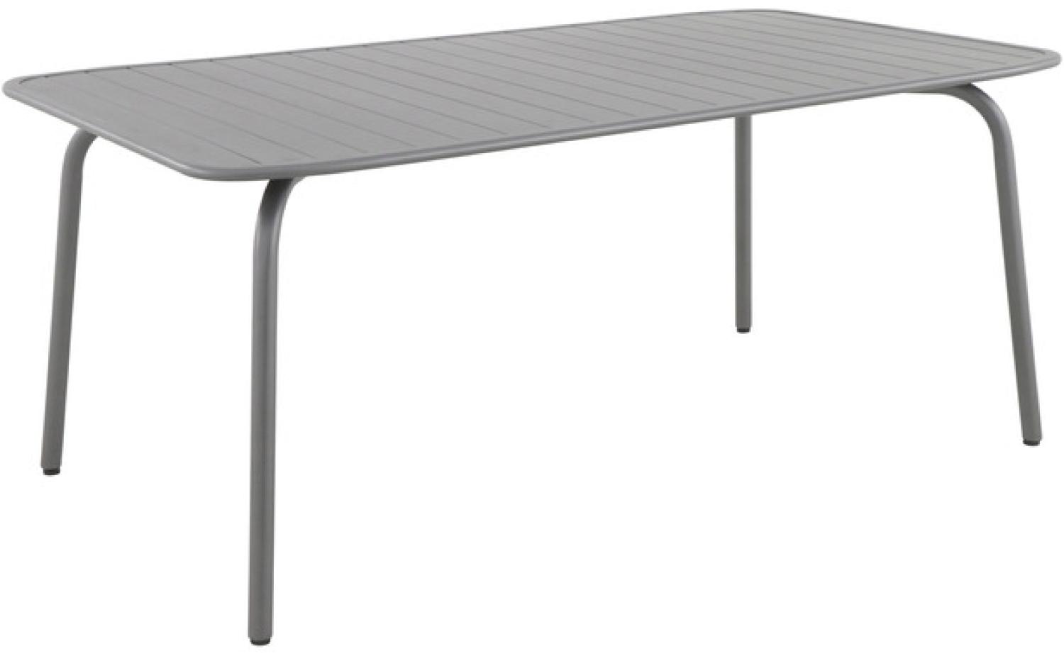 MWH Kleo Tisch und Tischplatte aus Vollaluminium light grey Bild 1