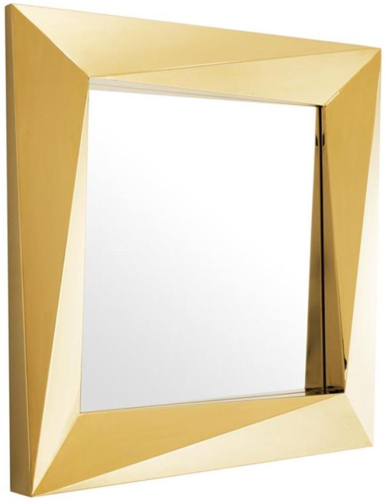 Casa Padrino Luxus Spiegel / Wandspiegel Gold 100 x H. 100 cm - Luxus Qualität Bild 1