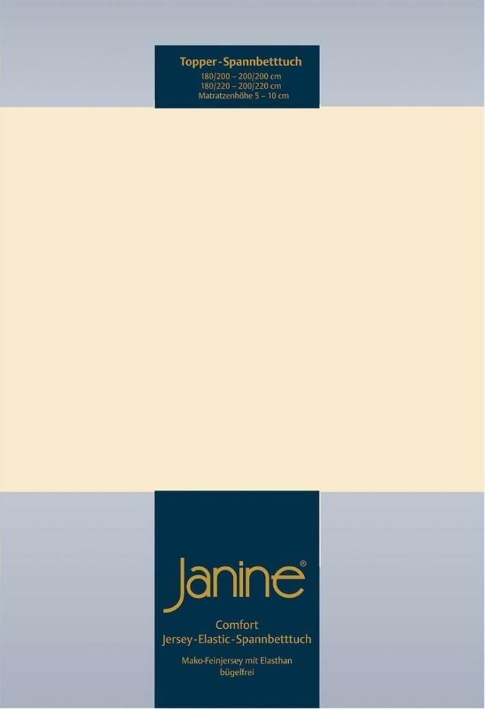 Janine Topper Comfort Jersey Spannbetttuch|180x200 cm - 200x220 cm| leinen Bild 1