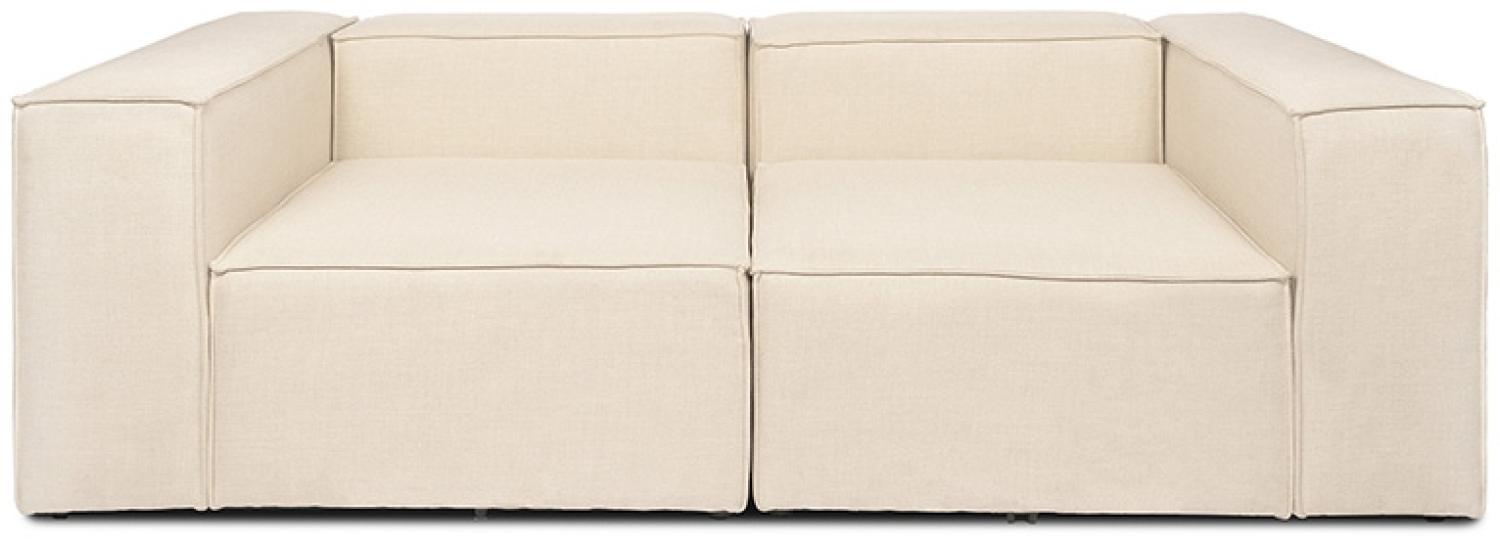 HOME DELUXE Modulares Sofa VERONA - Größe S Beige - (BxHxL) 238 cm, 68 cm, 119 cm Bild 1