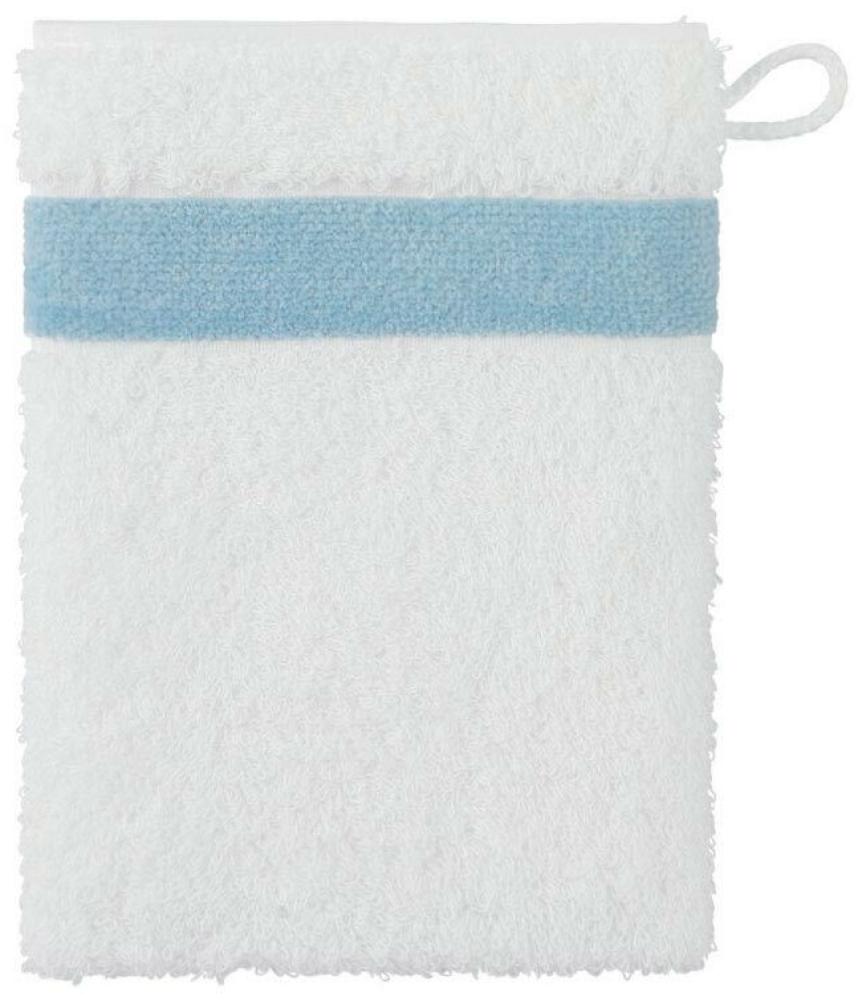 Feiler Handtücher Exclusiv mit Chenillebordüre | Waschhandschuh 15x20 cm | ciel Bild 1