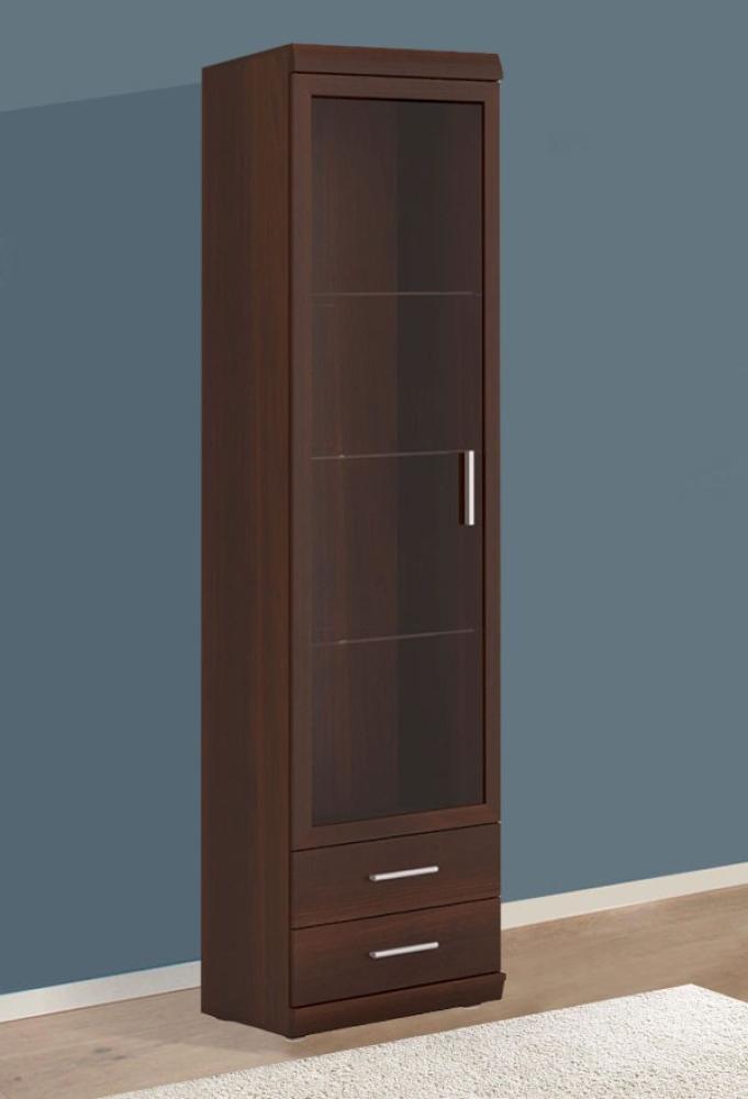 Standvitrine Vitrinenschrank 50cm nussbaum imperial Bild 1