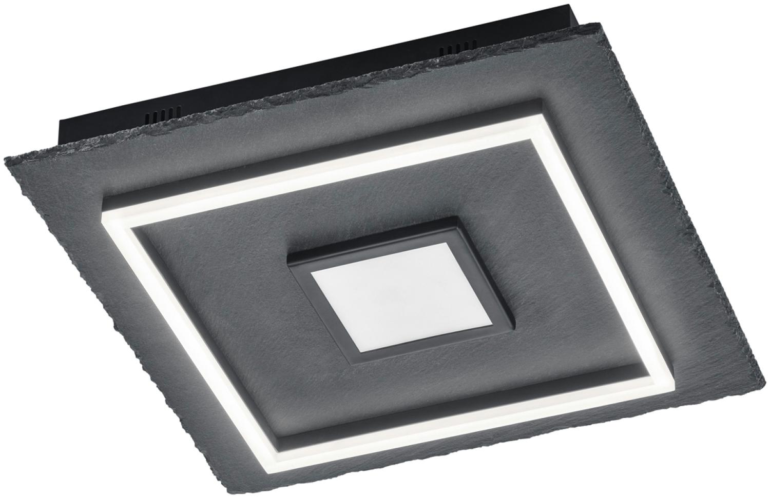 LED Deckenleuchte CORBIE aus Naturschiefer quadratisch 40x40cm Bild 1