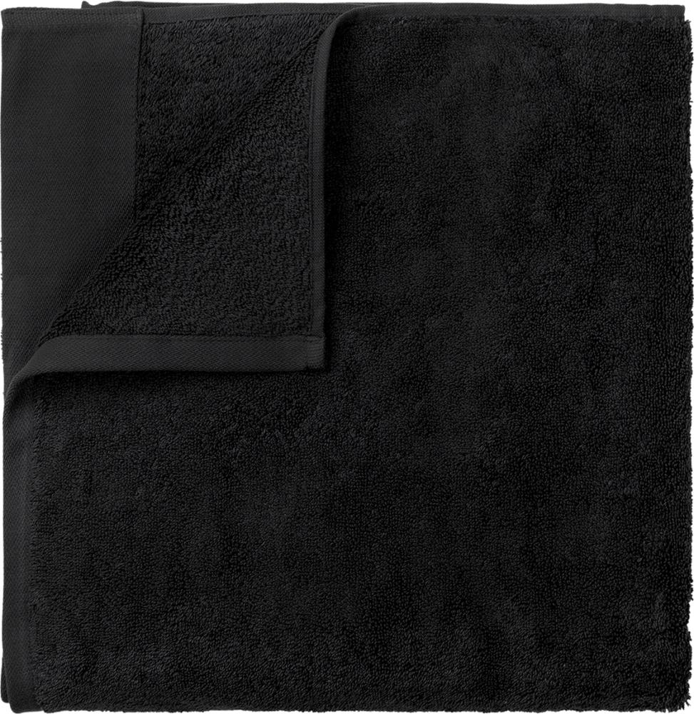 Blomus Gästehandtücher 2er Set Riva, Gästehandtuch, Handtuch, Baumwolle, Black, 30 x 50 cm, 66301 Bild 1