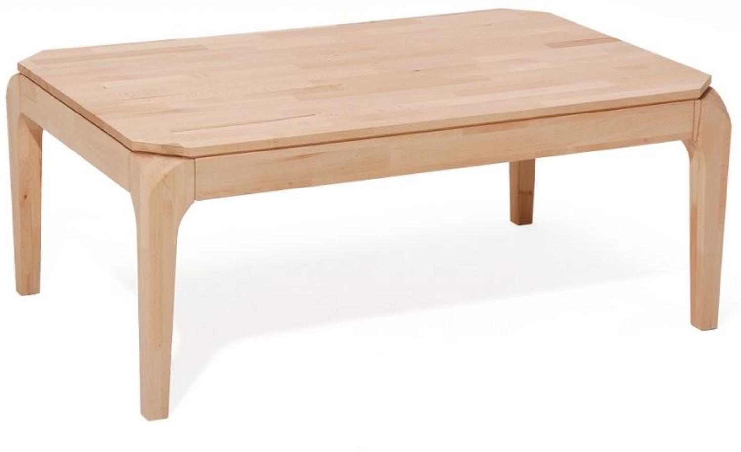 Couchtisch Tisch ARNORA Kernbuche Massivholz 80x80 cm Bild 1