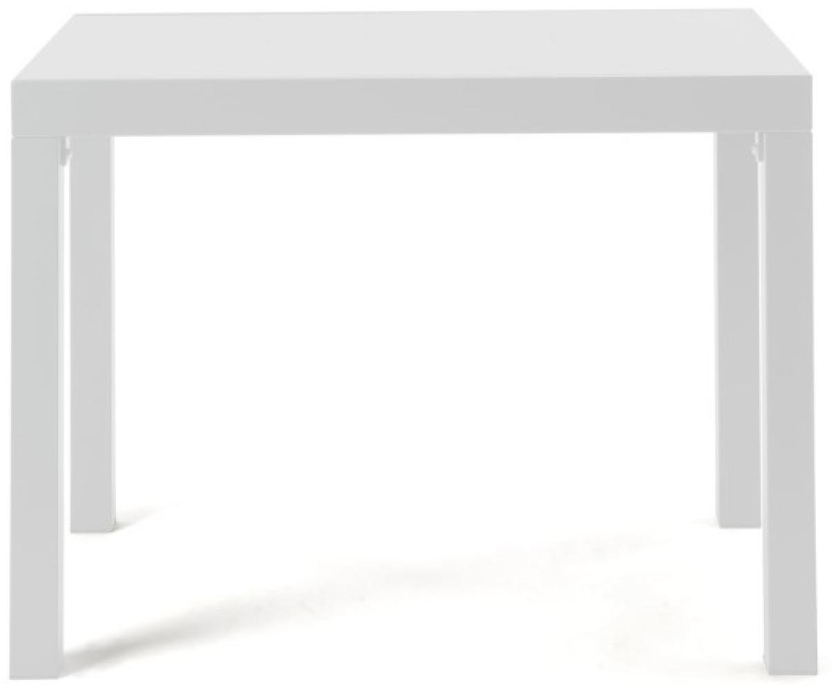 Gartentisch ausziehbar Sofy 100/200x70x75 cm weiß Bild 1