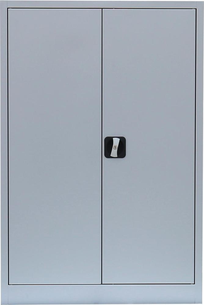 Stahl-Aktenschrank Metallschrank abschließbar Büroschrank Stahlschrank 120 x 92,5 x 42,2cm Grau 530320 Bild 1