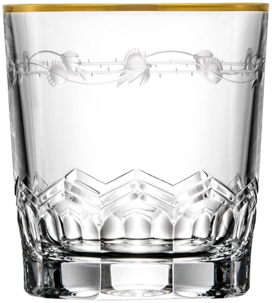 Whiskyglas Kristall Lilly Gold clear (9,3 cm) Bild 1