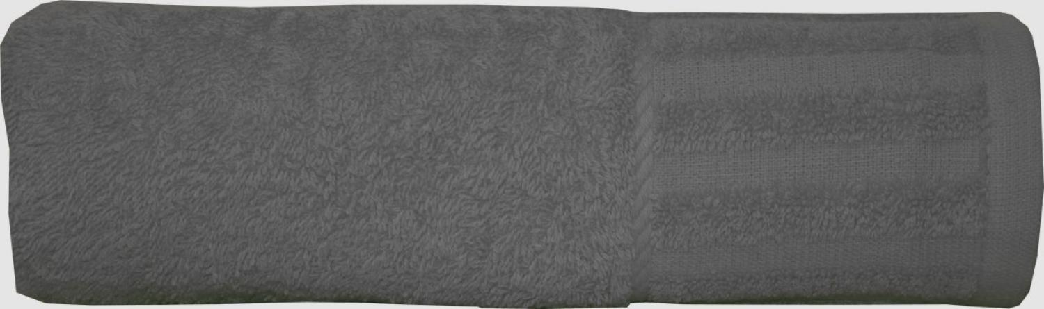 Duschtuch uni schwarz 70 x 140 cm Bild 1