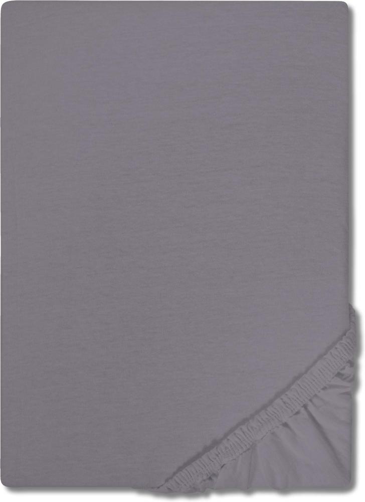 CloudComfort Basic Spannbettlaken Jersey-Stretch dunkelgrau 90 x 190 - 100 x 200 cm Bild 1