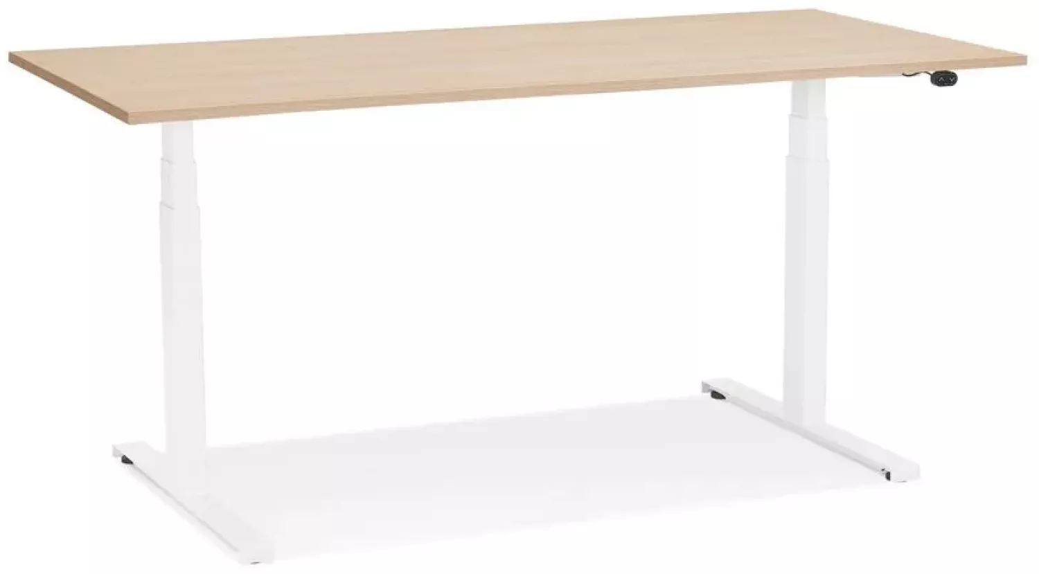 Kokoon Design Schreibtisch Droide Holz Natur und Weiß 140 cm Bild 1