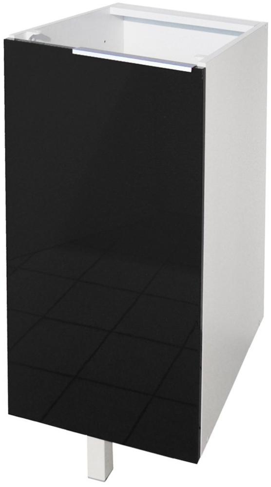 Berlioz Creations CP3BN Unterschrank für Küche mit 1 Tür, in schwarzem Hochglanz, 30 x 52 x 83 cm, 100 Prozent französische Herstellung Bild 1