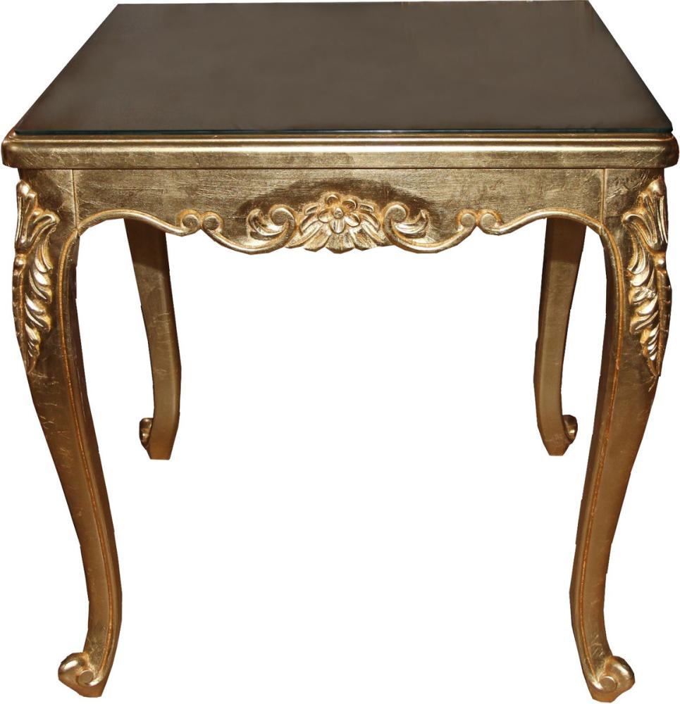 Casa Padrino Barock Luxus Esstisch Gold 200 cm x 100 cm- Esszimmer Tisch - Made in Italy Bild 1