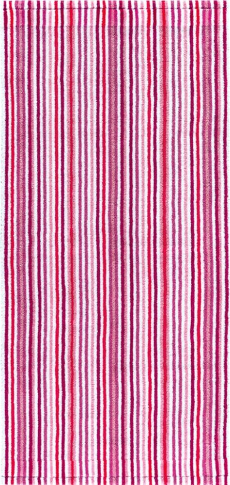 Combi Stripes Handtuch 50x100cm rose 500g/m² 100% Baumwolle Bild 1