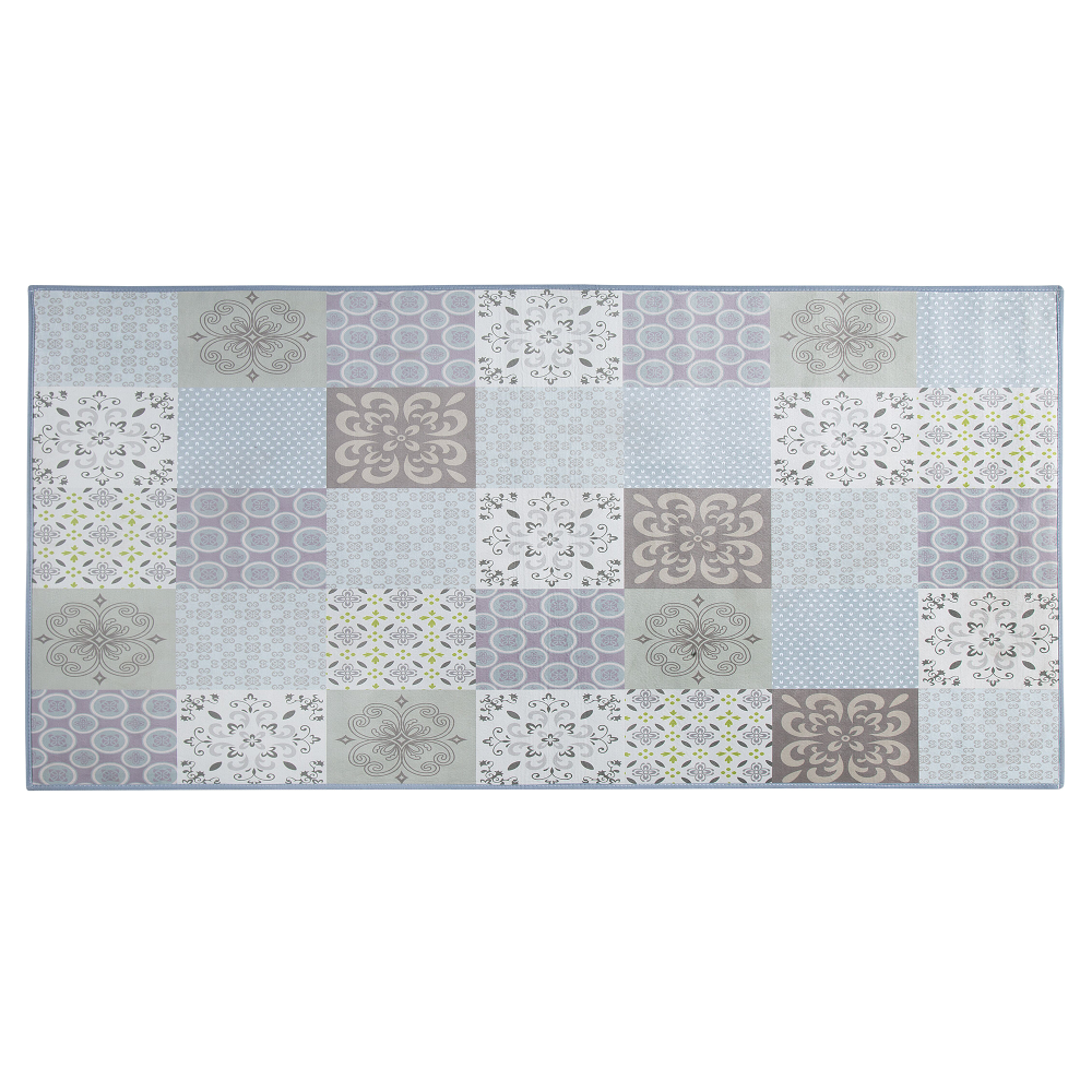 Teppich bunt Mosaik-Muster 80 x 150 cm INKAYA Bild 1