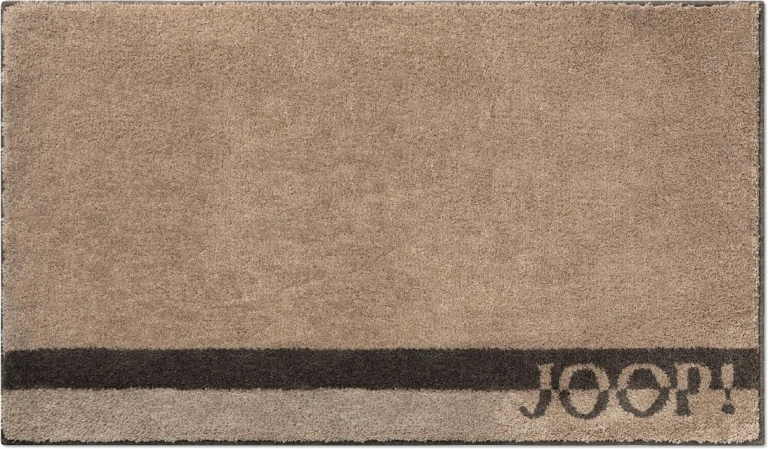 JOOP! Badteppich 141 LOGO STRIPES Sand 70 x 120 cm Bild 1