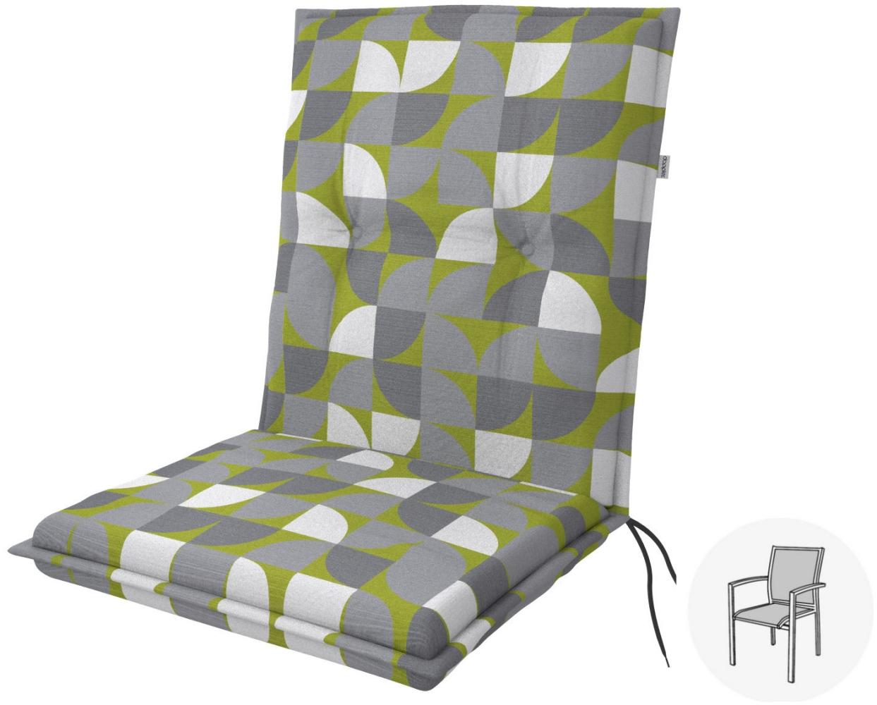 Doppler Sitzauflage "Living" Low, kreis grün, für Niederlehner (100 x 48 x 6 cm) Bild 1