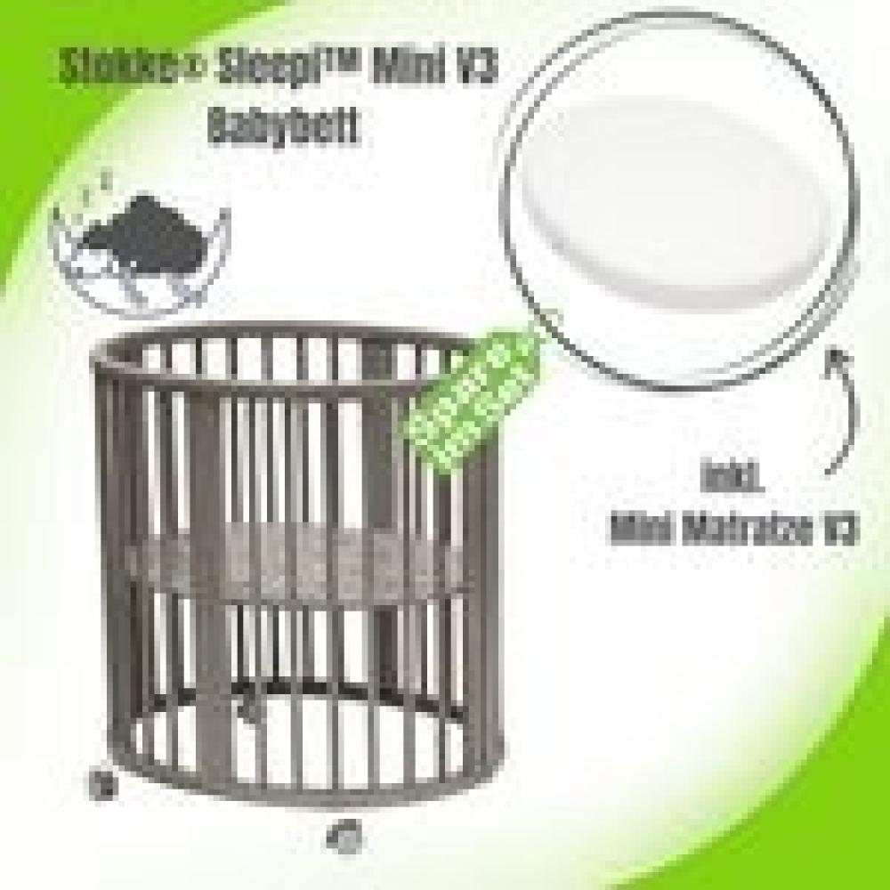 Stokke® Sleepi™ Mini V3 inkl. Matratze Hazy Grey Bild 1