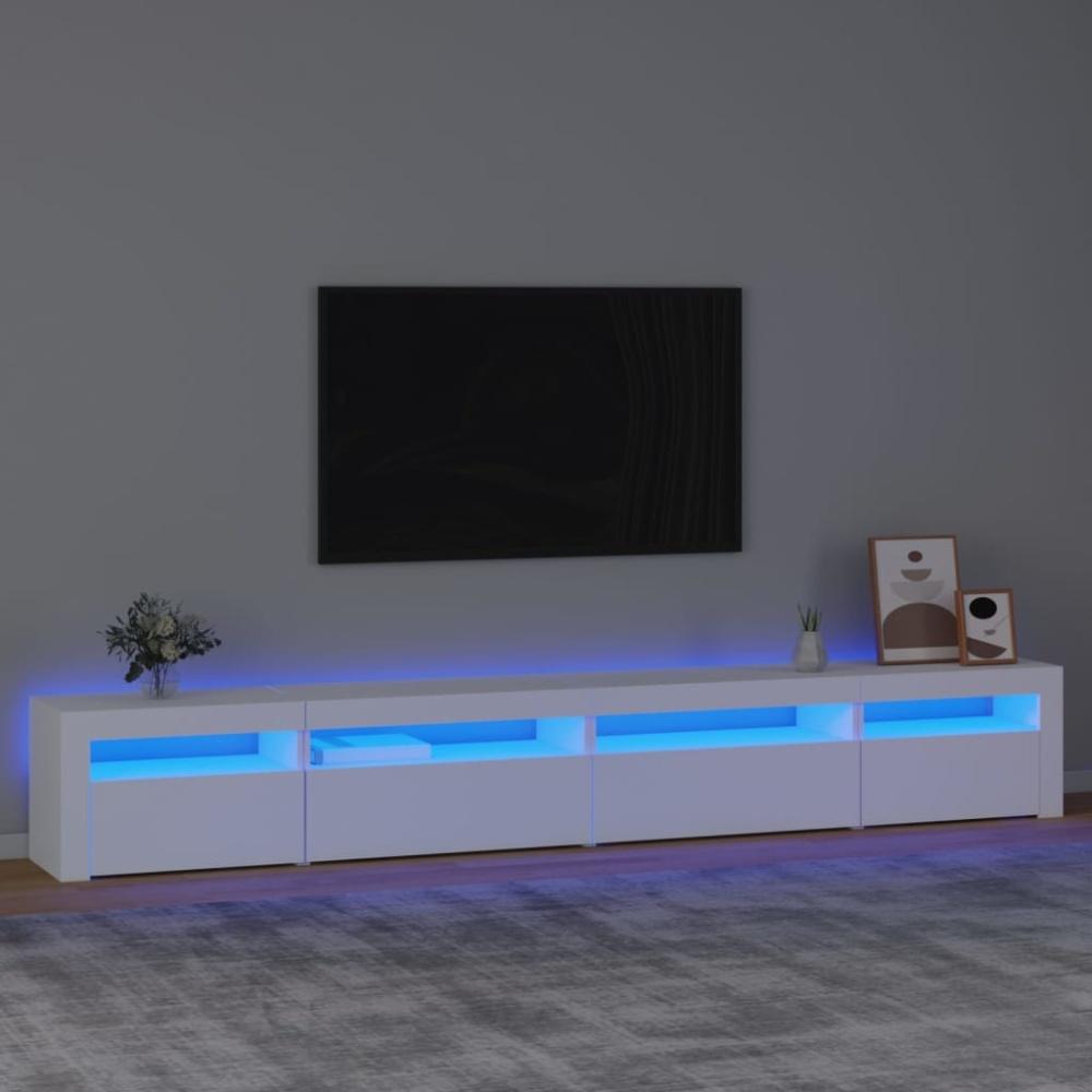 TV-Schrank mit LED-Leuchten Weiß [3152746] Bild 1