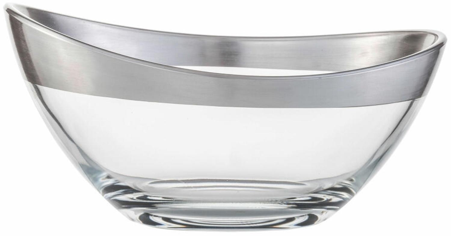 Eisch Schale Puro, Servierschale, Dekoschale, Kristallglas, Silber, 20 cm, 73753420 Bild 1