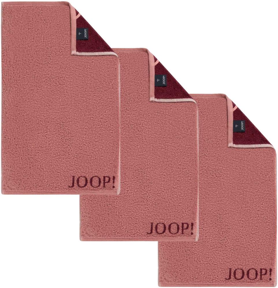 JOOP! Gästetuch Classic Frottierkollektion, 3er Pack - Walkfrottier Rot (Rouge) 30x50cm Bild 1