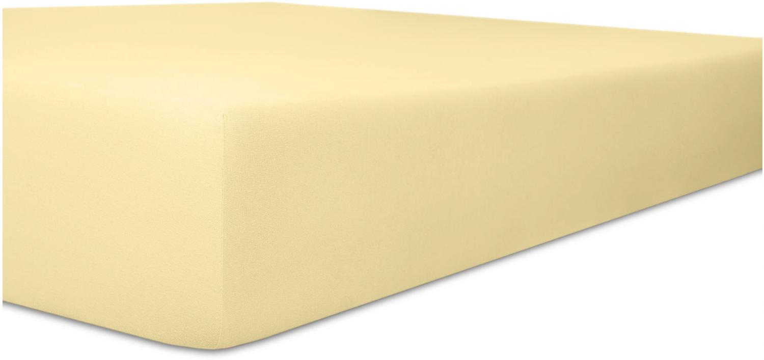 Kneer Vario-Stretch Spannbetttuch one für Topper 4-12 cm Höhe Qualität 22 Farbe leinen 80x200 cm Bild 1