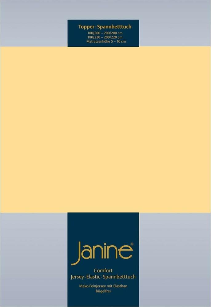 Janine Topper Spannbetttuch TOPPER Elastic-Jersey vanille 5001-23 150x200 Bild 1