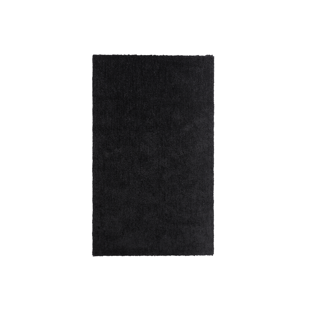 Teppich schwarz 140 x 200 cm Shaggy DEMRE Bild 1