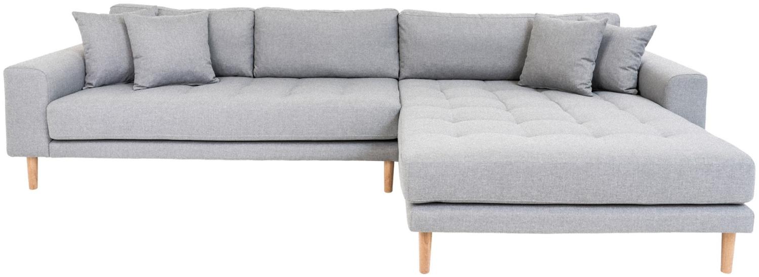 Chaiselongue Sofa Lido Eckcouch Big Couch Polster Garnitur Loungesofa Grau Bild 1