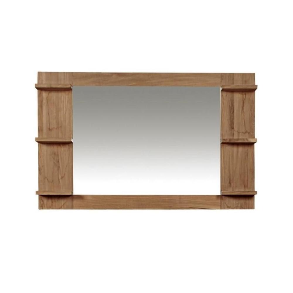 Spiegel Amal mit Rahmen & Ablage aus Teakholz - Breite vom Spiegel: 90 cm Bild 1