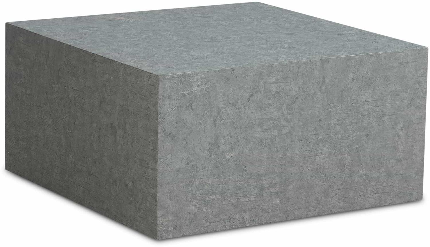 Couchtisch MONOBLOC 60x60x30 cm in Beton-Optik Grau Bild 1