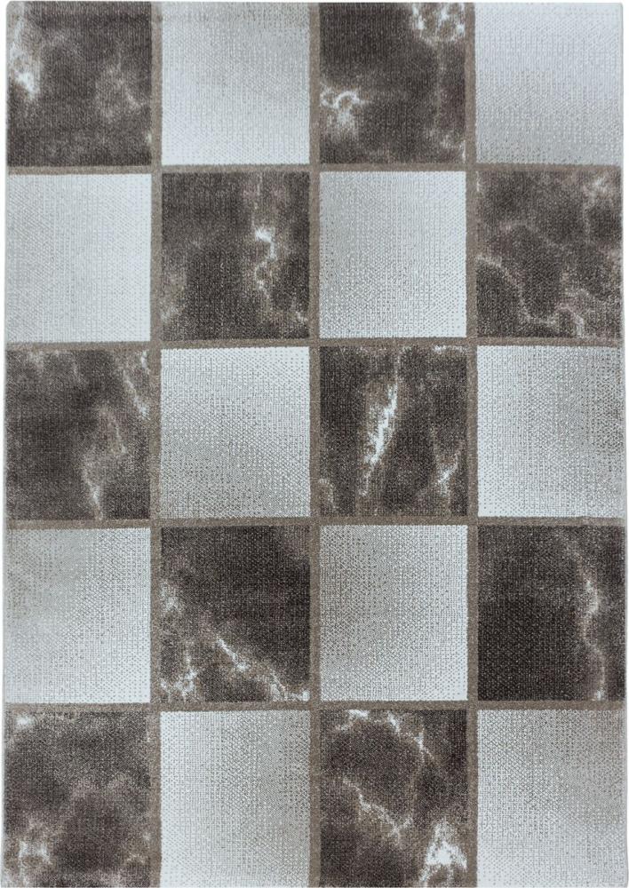 Kurzflor Teppich Oro rechteckig - 240x340 cm - Braun Bild 1
