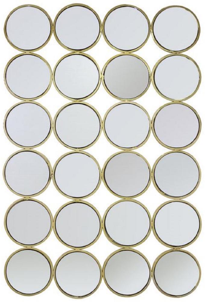 Casa Padrino Luxus Edelstahl Wandspiegel Gold 80 x H. 120 cm - Designer Spiegel - Luxus Kollektion Bild 1