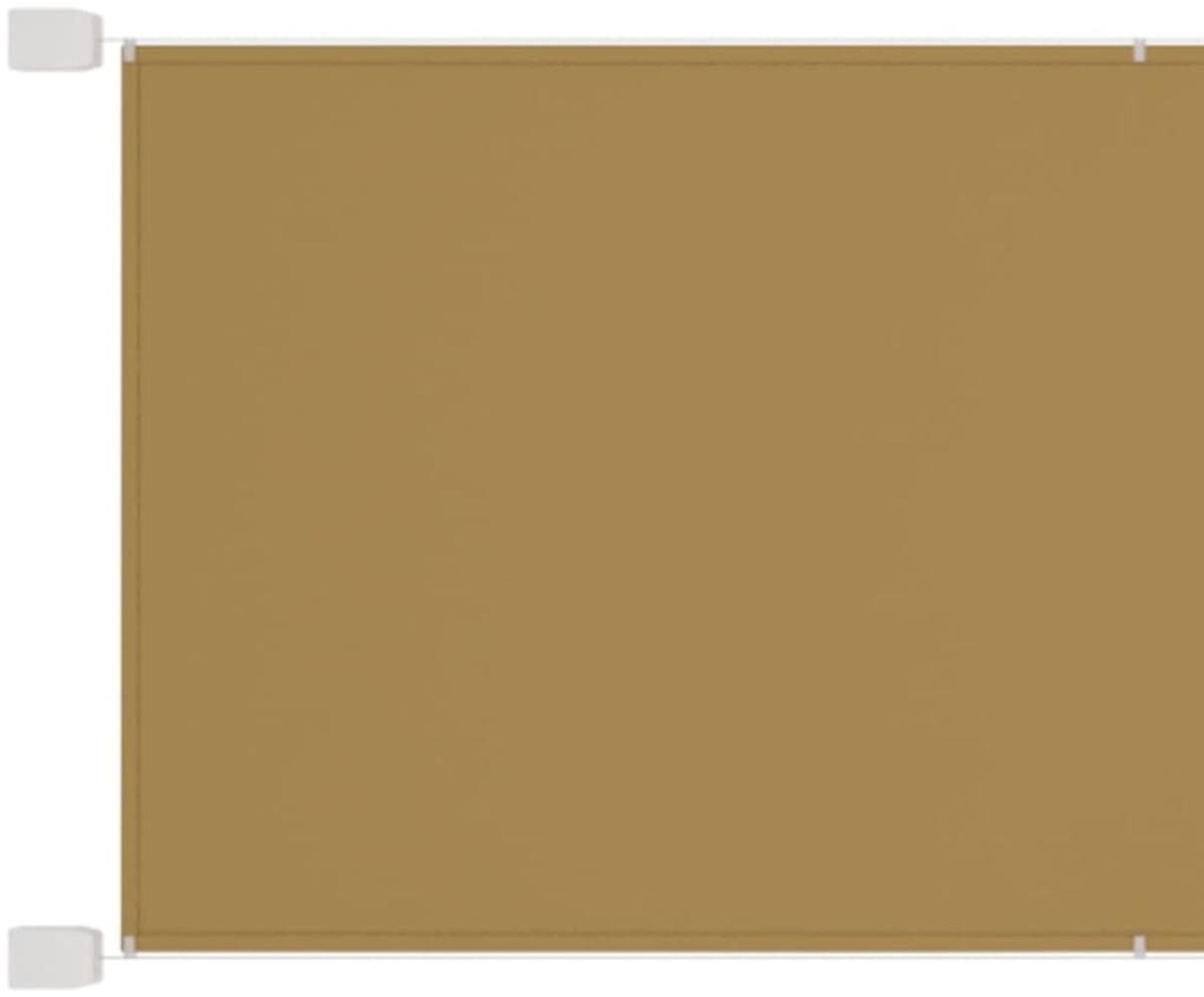 vidaXL Senkrechtmarkise Beige 100x600 cm Oxford-Gewebe Bild 1
