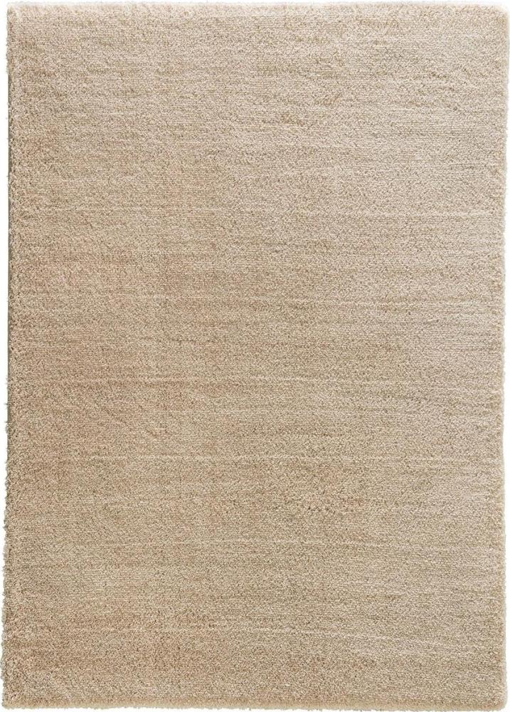 Teppich in Hellbraun aus 100% Polyester - 190x133x3cm (LxBxH) Bild 1