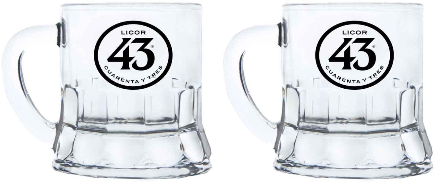 Licor 43 Minibeer Glas 2er Set Shotglas Pinnchen Likör Liquor 43er Bild 1
