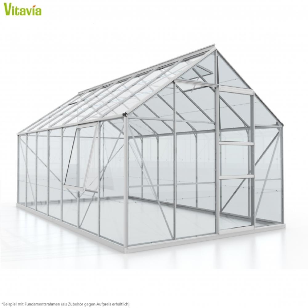 Vitavia Gewächshaus "Meridian 1 11500", aluminium, 11,5 m²,3 mm ESG Bild 1